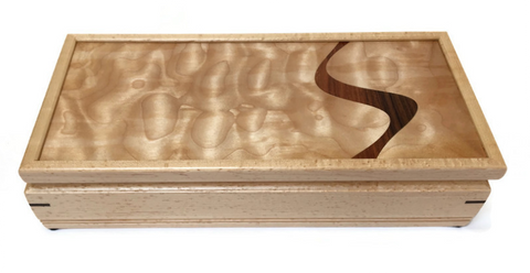 Mikutowski Woodworking - Birds-eye Maple and Curly Maple Sentinel Box