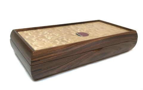 Mikutowski Woodworking - Rosewood and Tamo Ash Valet Box