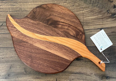 Mystic Woodworks - Leaf Cutting Board in Walnut