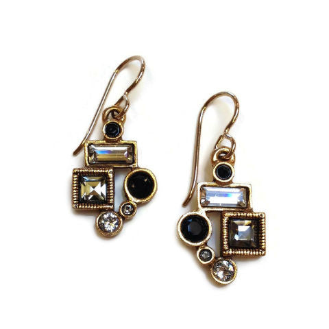 Patricia Locke Jewelry - Park Avenue Earrings in Black and White