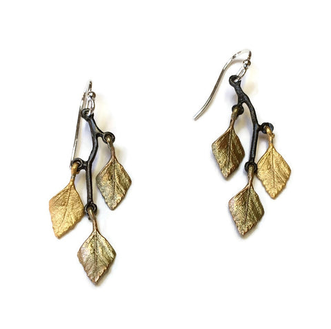 Silver Seasons by Michael Michaud - Autumn Birch Earrings