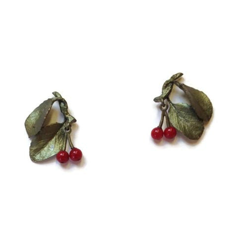 Silver Seasons - Michael Michaud - Cherry  Earrings