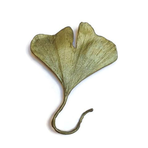 Silver Seasons - Michael Michaud - Ginkgo Leaf Pin With Stem
