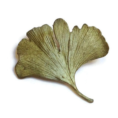 Silver Seasons - Michael Michaud - Small Ginkgo Leaf Pin