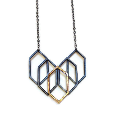 Symbology - Prism Necklace with Gold