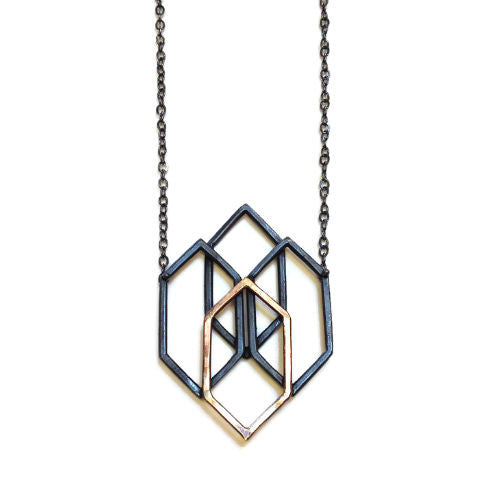 Symbology - Structure Necklace with Gold