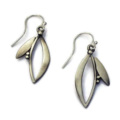 Julia Britell Jewelry - Double Leaf Earrings