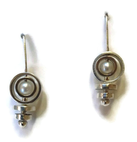Kenneth Pillsworth Jewelry - Pearl Spinner Earrings