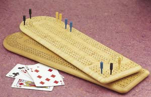 Mike Fisher - Heartwood Creations -  Continuous 3-Track Cribbage Board