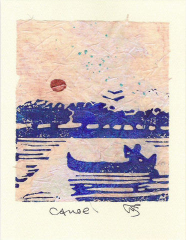 Salmonberry Studio - Canoe Note Card