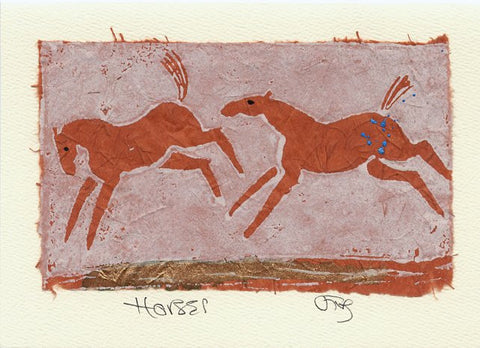 Salmonberry Studio - Horses Note Card