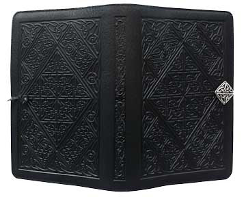 Oberon Design - Celtic Diamond Small Refillable Leather Journal