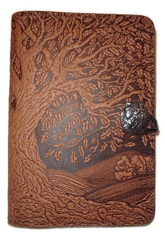 Oberon Design - Small Tree of Life Refillable Leather Journal