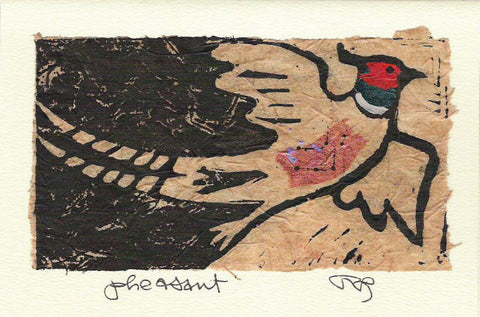 Salmonberry Studio - Pheasant Note Card