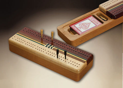Mike Fisher - Heartwood Creations -  Marquetry Cribbage Board
