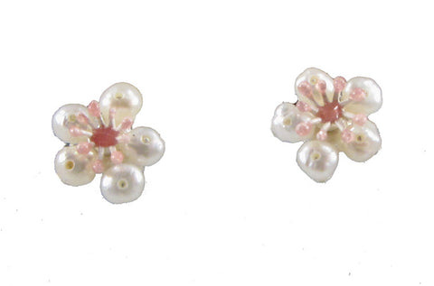 Silver Seasons - Michael Michaud - Cherry Blossoms Petite Post Earrings