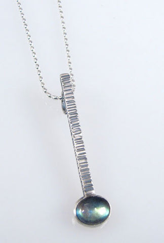 Renee Ford - Panicmama Jewelry -  Zen Stick Pendant with Labradorite