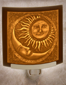 The Porcelain Garden - Sun & The Moon - Lithophane Night Light